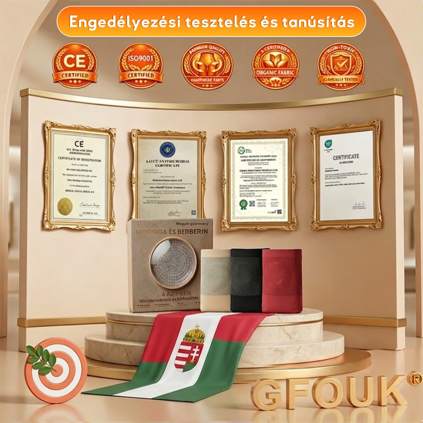 🍃🍃A márka hivatalos üzlete | 🧑‍⚕️GFOUK® 2026 Moringa és berberin 4 az 1-ben mikrorészecskés alakformáló és zsírégető rövidnadrág